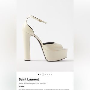 YSL Jodi 95 platform - white